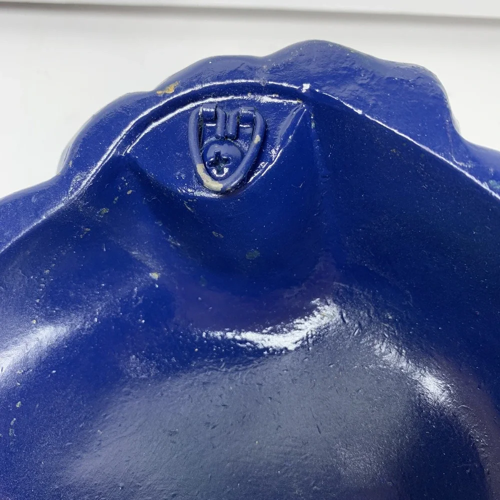 Vtg Blue Universal Statuary Corp Shaggy Lion Wall Hanging Decor Art Chicago 1970